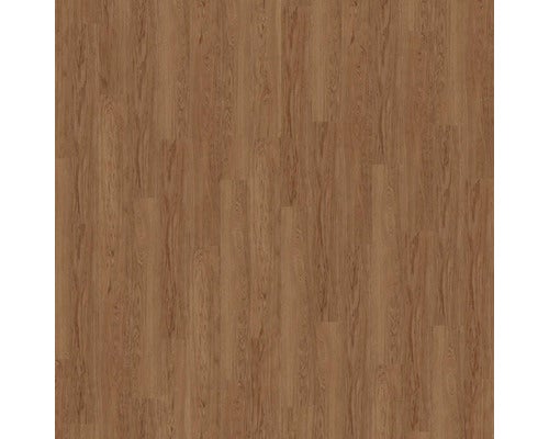 Bodenbelag in Holzoptik mit brauner Maserung und Plankenstruktur.