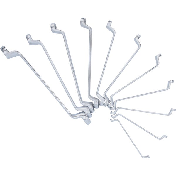 Satz gebogener Ringschlüssel