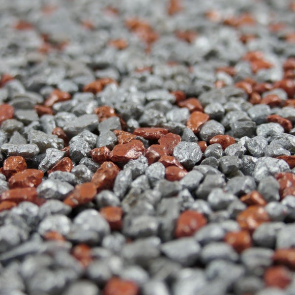 Terralith Metallic - Steinteppich metallic mix 206 für 1 qm - außen -