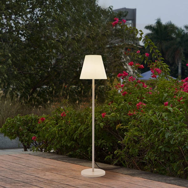 Lucande Stehlampe Terrassenlampe 150 cm, Stehleuchte Terrassenleuchte IP65 Außenleuchte mit Strom 1x E27 ohne Leuchtmittel Gartenlampe Outdoorstehlampe