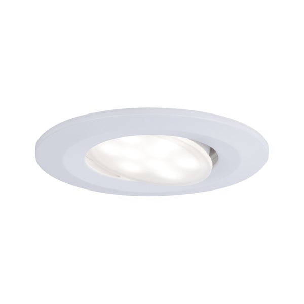 LED Einbauleuchte Calla schwenkbar IP65 rund 90mm 30° 6W 530lm 230V 4000K Weiß matt