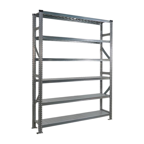 Metallregal mit sechs Regalböden für Lagerung und Organisation