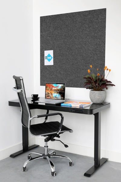 Akustikwandplatte PET-Filz - 100x100 cm - Anthrazit