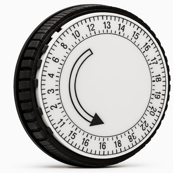 Zeitschaltuhr mit Stundeneinstellung und Pfeilmarkierung