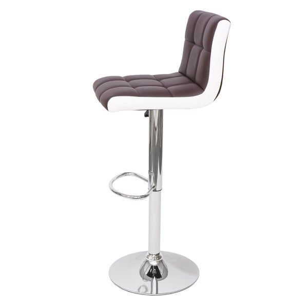 Barhocker mit Fußstütze und gepolsterter Sitzfläche
