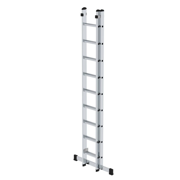 PROREGAL Sprossen-Schiebeleiter mit Standard-Traverse 2 x 9 Sprossen