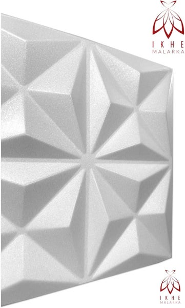 Polystyrol XPS Styropor 3D Paneelen Deckenpaneelen Dekoren 50x50cm 3mm stärke Origami Weiß