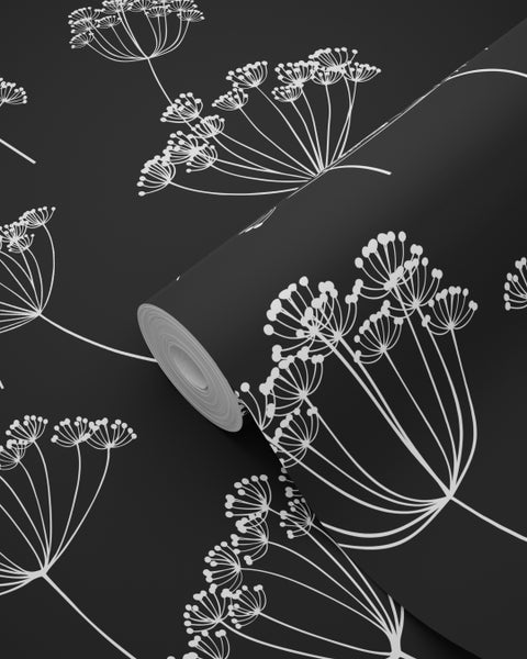 Tapetenrolle mit Dillblütenmuster