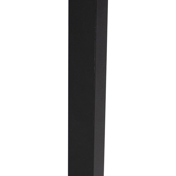 Quadratisches Metallprofil in Schwarz für Möbel oder Konstruktionen.