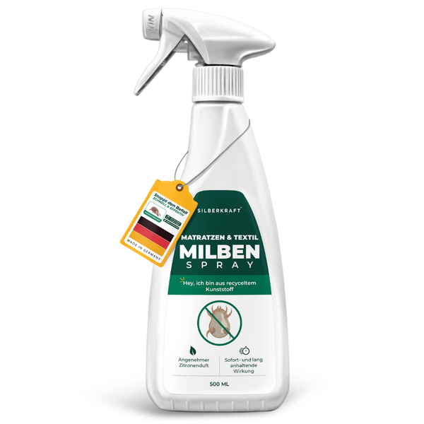 Silberkraft Milbenspray Textil 500 ml – Anti-Milben-Schutz bei Hausstauballergie