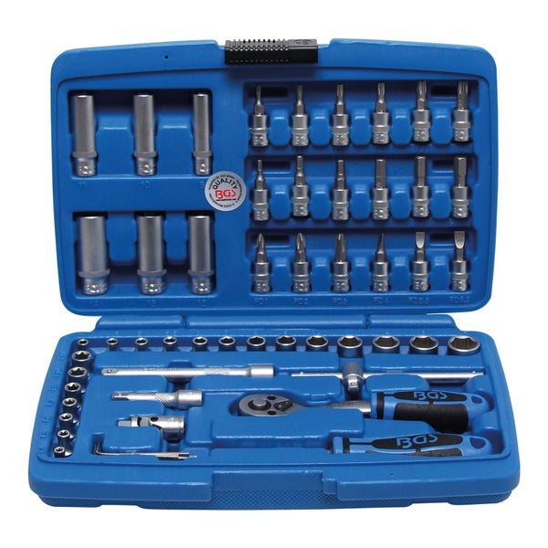 BGS Werkzeugkoffer mit Steckschlüsselsatz und Bits