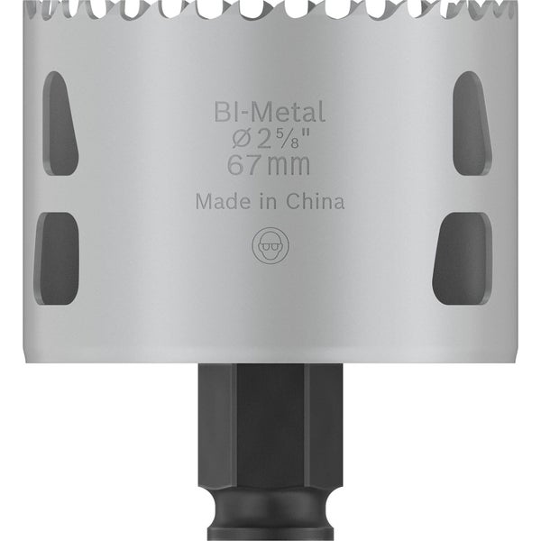 Bimetall Lochsäge, Durchmesser 67 Millimeter