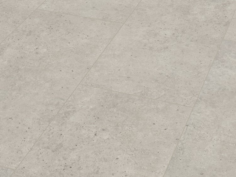 Vinylboden in Fliesenoptik mit Betonstruktur zur Verlegung als Bodenbelag