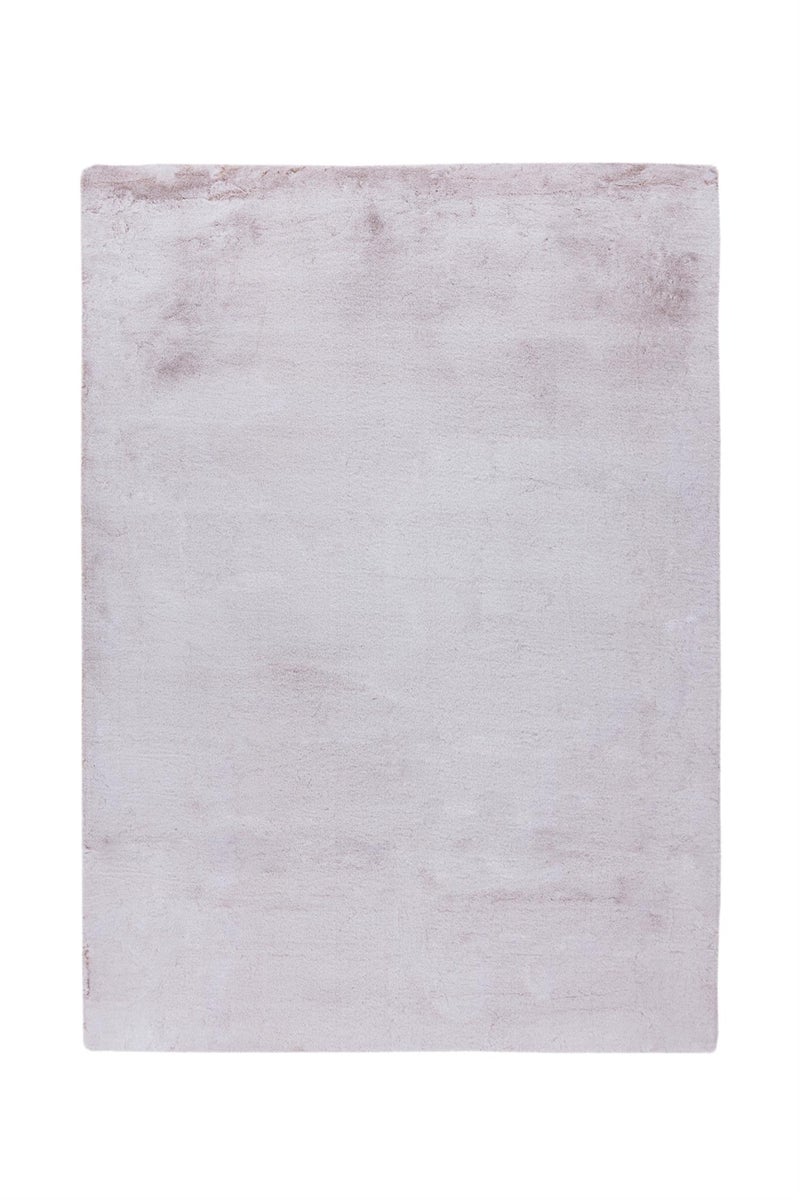 Hochflor Teppich Radiantique Rosa / Weiß 35 mm Uni, Modern 80 x 150 cm