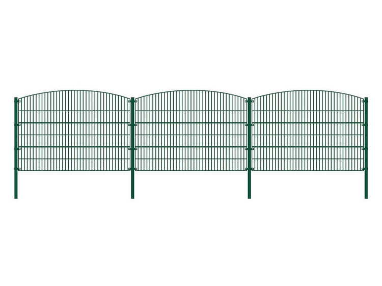 Home Deluxe Doppelstabmattenzaun MORATA - Höhe / Länge: Höhe: 160 cm / Länge: 50 m,  Anzahl Eckpfosten: ohne Eckpfosten