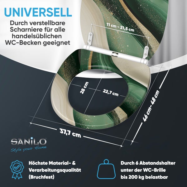 WC-Sitz mit Absenkautomatik & Top Fix Flow