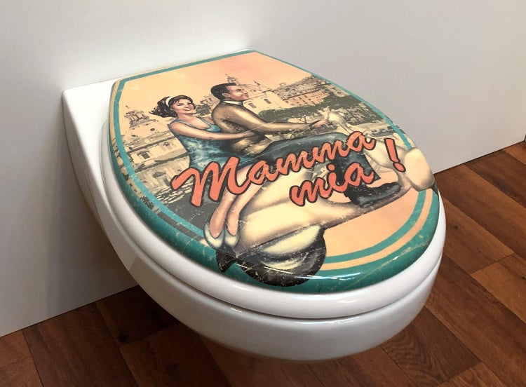 WC Sitz Mama mia mit Absenkautomatik, zur Reinigung abnehmbar
