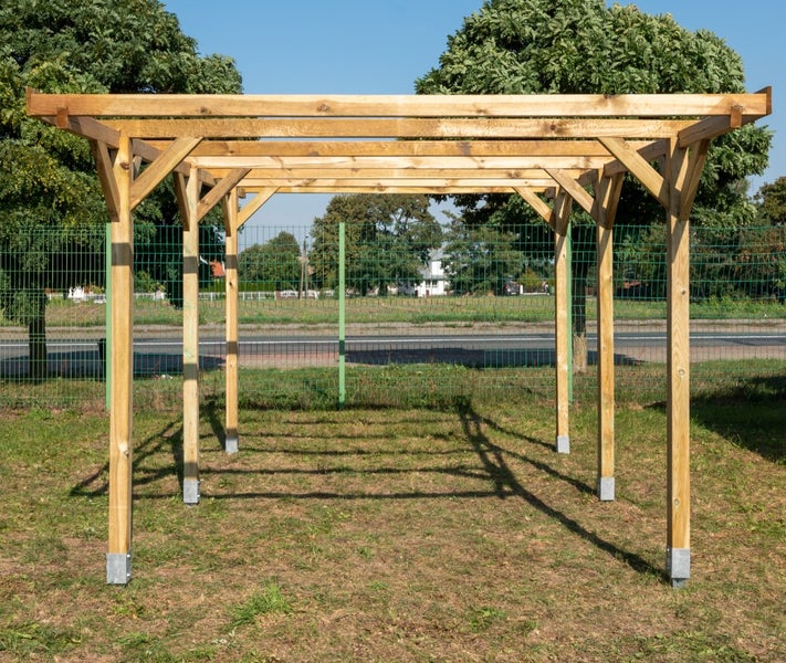 Carport Garagendach 3,04x5,12 m - 15,57 m2