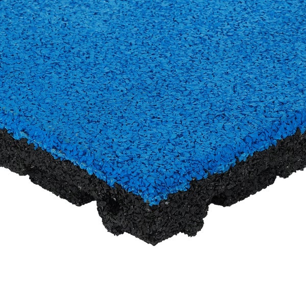 Gummifliese EPDM-Deckschicht - 50x50 cm - 45 mm - Klarblau
