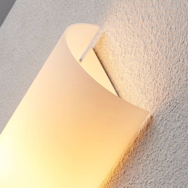 Lindby Wandleuchte, Wandlampe Innen Tuli (Modern) in Weiß aus Glas (1 flammig E14) - Wandstrahler Wandbeleuchtung Schlafzimmer / Wohnzimmer Flurleuchte