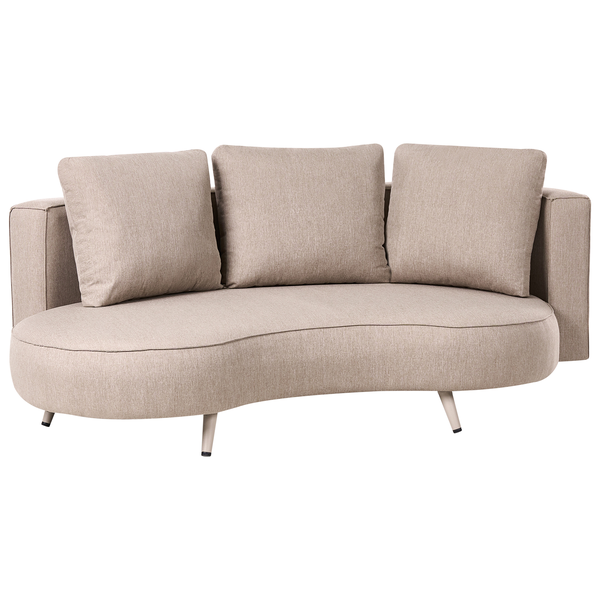 Beiges Sofa mit drei Kissen