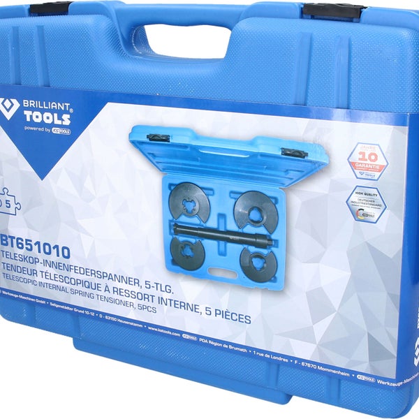 BRILLIANT TOOLS Teleskop-Innenfederspanner-Satz 5tlg. - BT651010