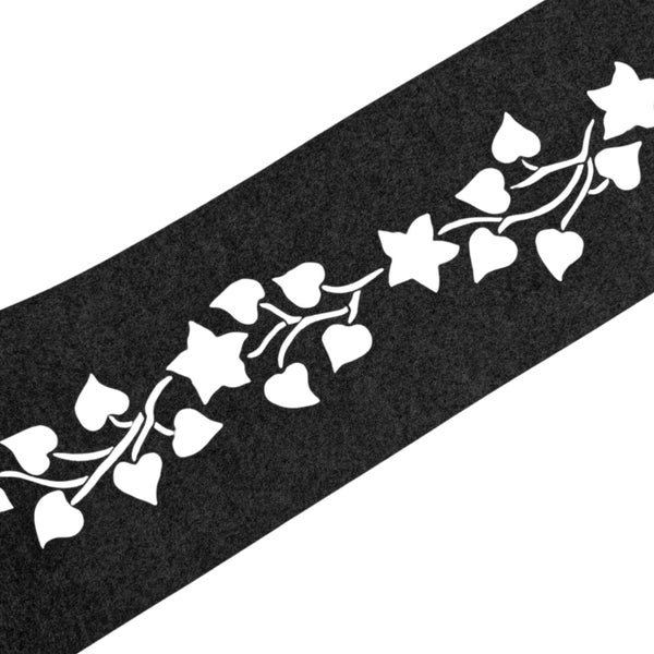 Dekoratives Filzband mit Blattmuster