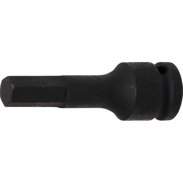BGS Kraft-Bit-Einsatz Antrieb Innenvierkant 12,5 mm (1/2) Innensechskant 12 mm - 5481-M12