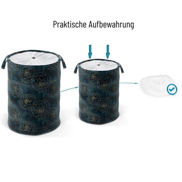 Wäschekorb Dahlien
