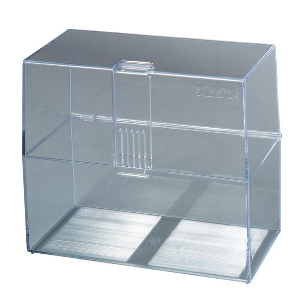 Herlitz Karteikasten A6 leer transparent