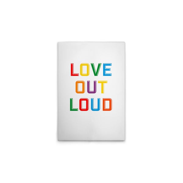 Dekoration mit dem Text Liebe laut