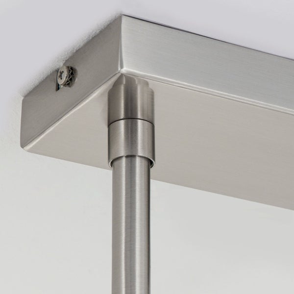 Hängeleuchte Grado Teleskoprohr 125 x 22 cm Satin 6 x E14