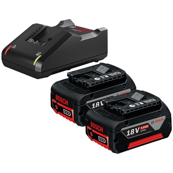 Bosch Ladegerät mit zwei 18 Volt Akkus