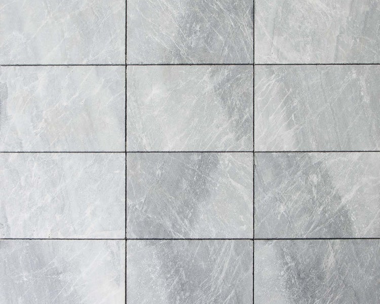 Wohnrausch Marmor Terrassenplatten MIRA GREY 61 x 40,6 x 3 cm, sandgestrahlt, hellgrau