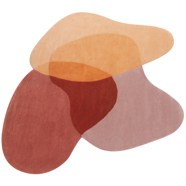 Teppich Wolle mehrfarbig 140 x 140 cm SINJUWI