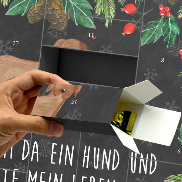 Mr. & Mrs. Panda Befüllbarer Adventskalender Hund Dogge - Schwarz