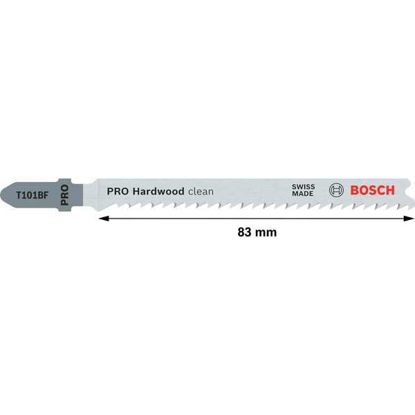Bosch Stichsägeblatt T101BF für Hartholz, 83 mm