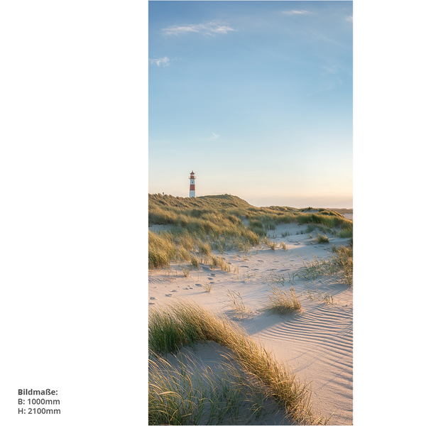 Lighthouse auf Sanddüne Tapete, 1000 mm breit und 2100 mm hoch