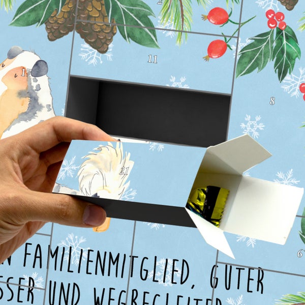 Mr. & Mrs. Panda Befüllbarer Adventskalender Hund Australien Shepherd - Blau Pastell