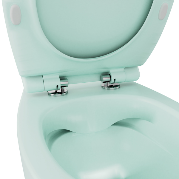 Isvea WC Toilet Badezimmer Wand-WC Mintgrün mit Softclose-Sitz