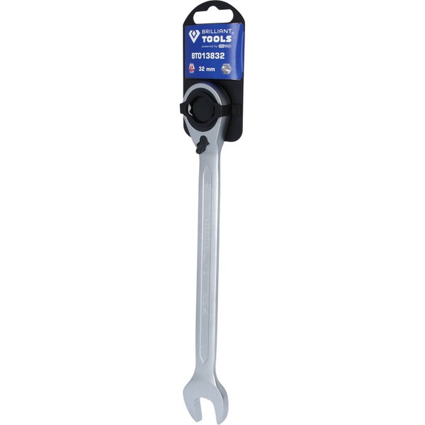 Brilliant Tools Ringmaulschlüssel mit Ratsche, 32 Millimeter