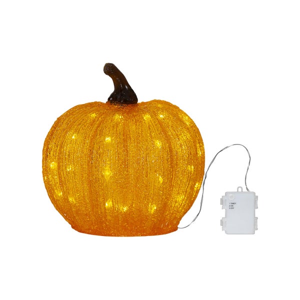 Dekorative Kürbisleuchte mit Batteriebetrieb für Halloween
