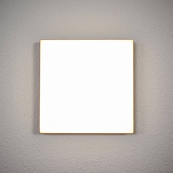 Lucande LED Deckenleuchten Henni mit Bewegungsmelder (Modern) in Alu (1 flammig, ) - Außenleuchte für Garten Terasse Balkon & Haus Deckenleuchte