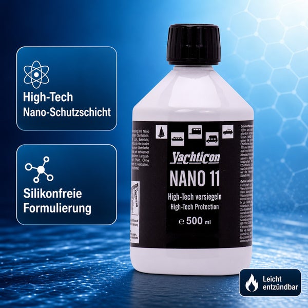 Yachticon Nano 11 High Tech Versiegelung 500 Milliliter Flasche mit Nano Schutzschicht und silikonfreier Formel
