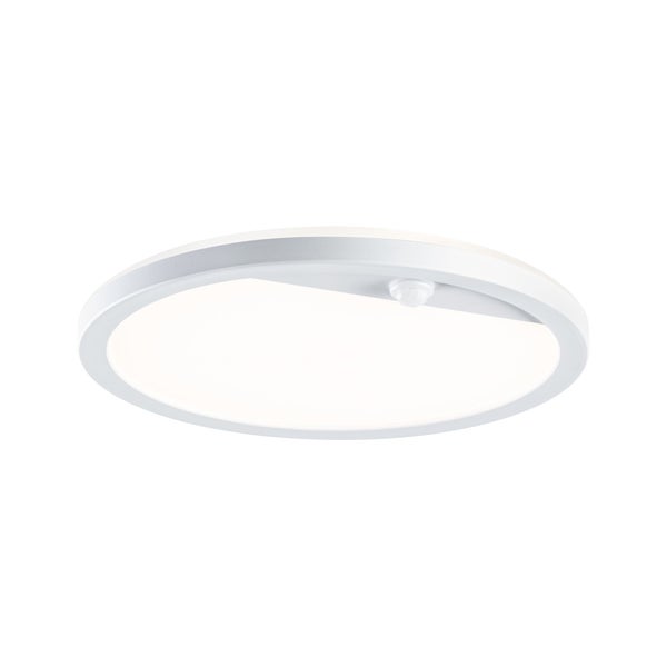 LED Außenpanel Lamina Backlight Dämmerungsgesteuerter Bewegungsmelder (IR) insektenfreundlich IP44 rund 280mm Tunable Warm 14W 1150lm 230V Weiß Kunststoff