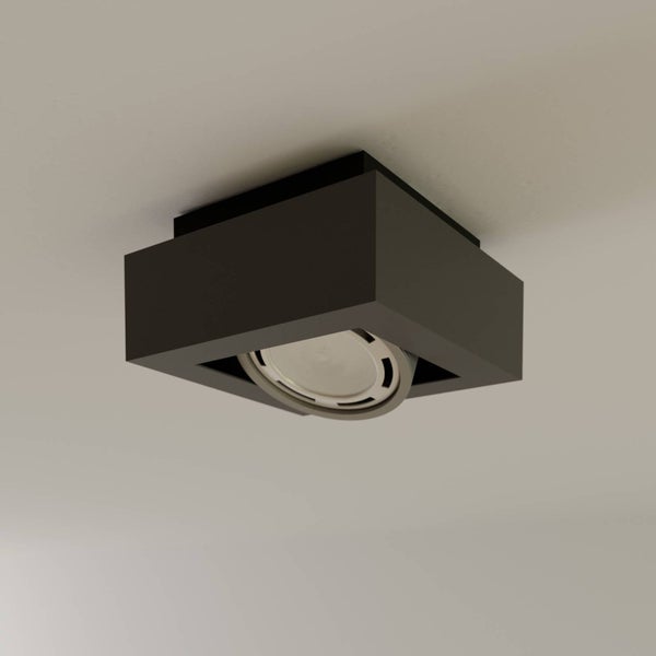 Quadratische Deckenleuchte mit integrierter Lichtquelle