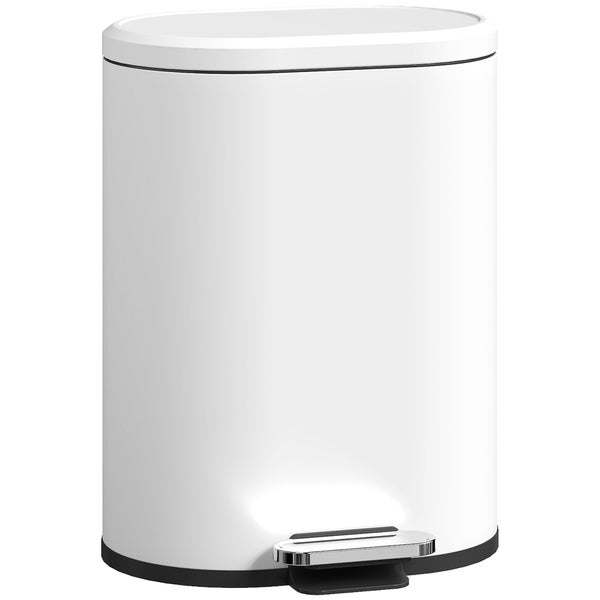 Weißer Treteimer für den Innenbereich