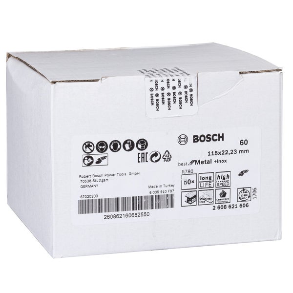 Bosch PRO R780 Fiberscheibe 115 mm G60 - 2608621606