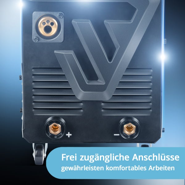 Schweißgerät mit Anschlüssen