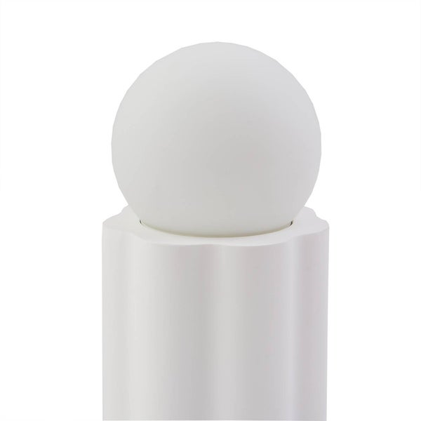 Lindby Tischlampe Nielson (Modern) in Weiß aus Gips/Ton (1 flammig, E27) - Tischleuchte Schreibtischlampe Nachttischlampe Wohnzimmerleuchte